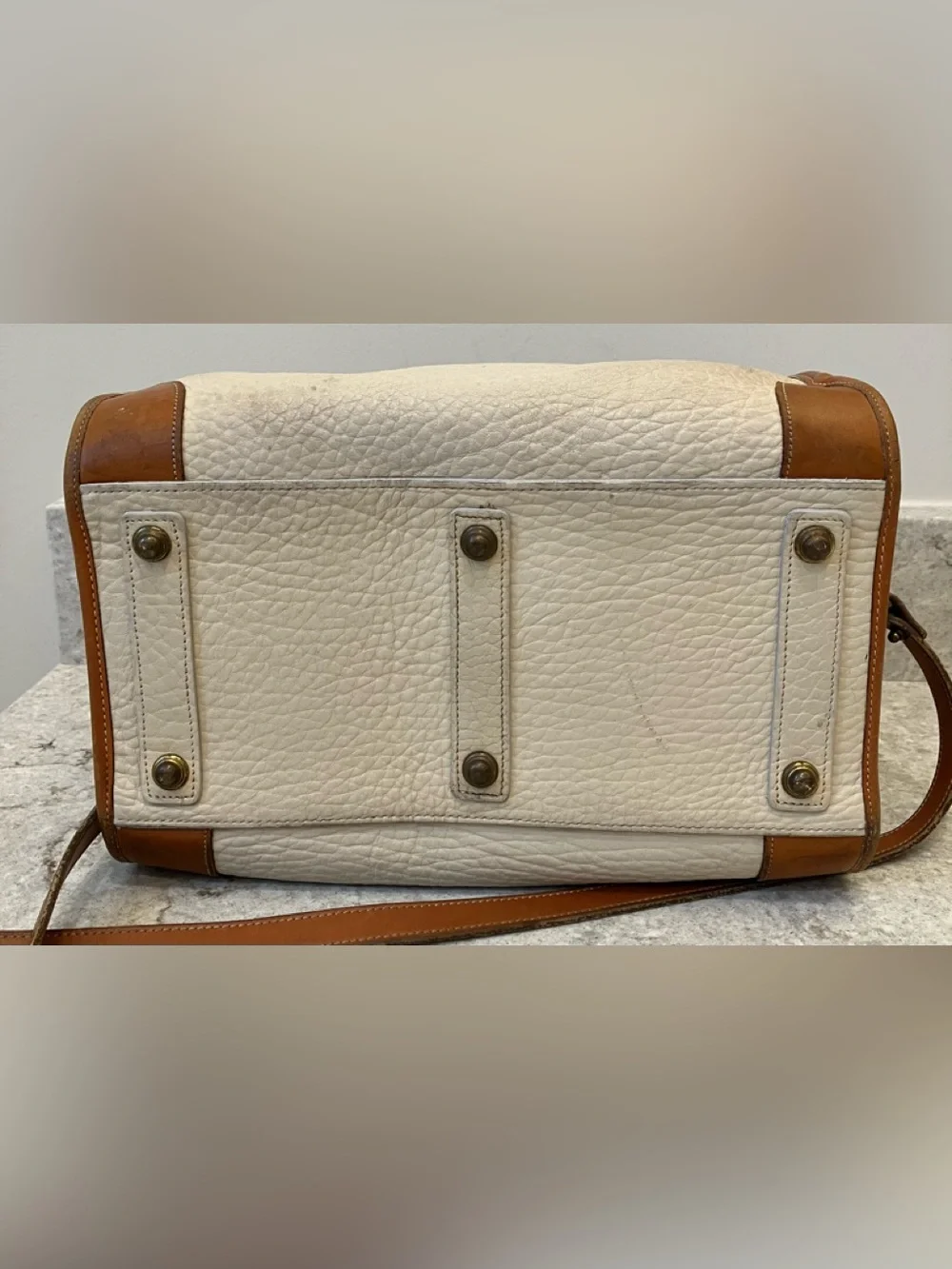 VINTAGE DOONEY & BOURKE ALL WEATHER LEATHER SATCHEL